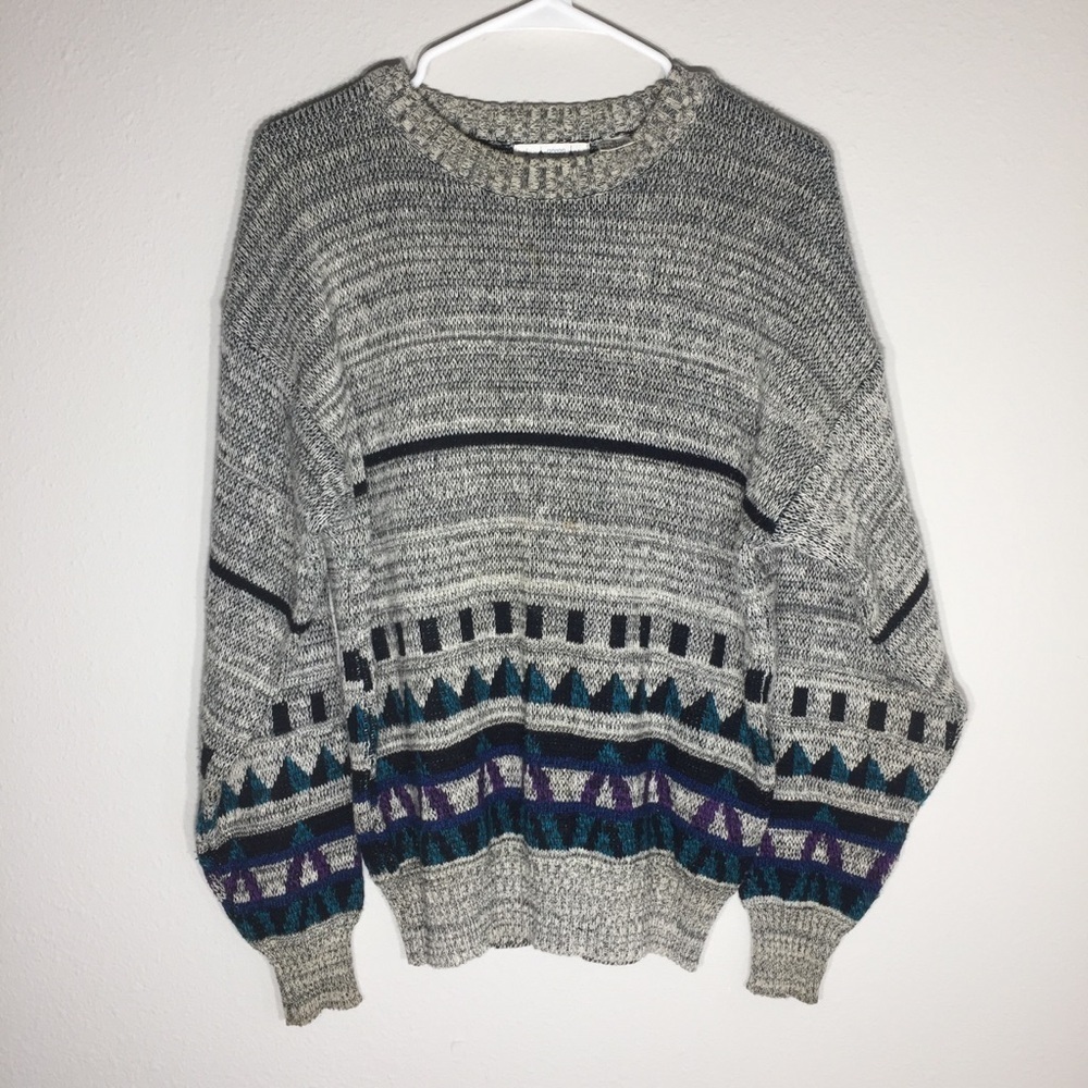 Men’s Chateau Sweater Vintage Grandpa Knit Casual